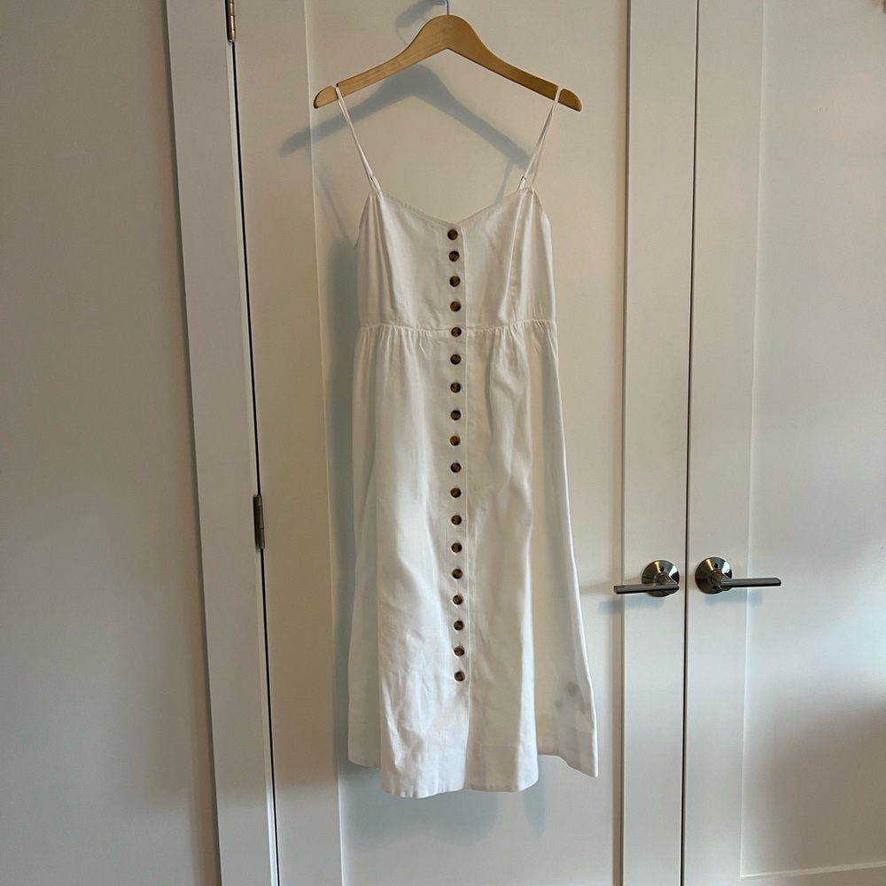 Madewell white linen dress